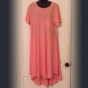 LuLaRoe Carly, Peach/Pink, Size: XL, NWT